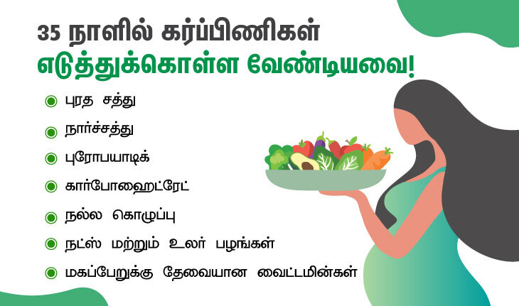 35 days pregnant women tips