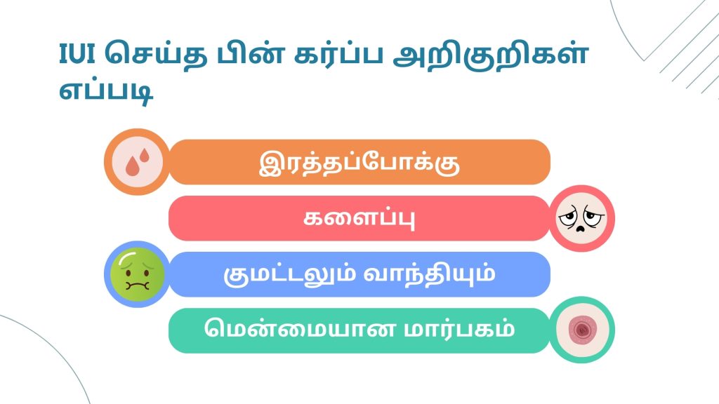 Pregnancy Symptoms after IUI in Tamil